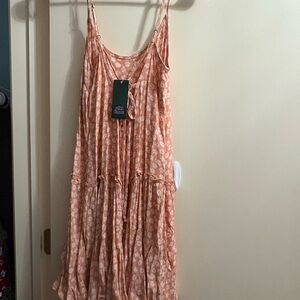 Wild Fable Peach Floral Mini Dress